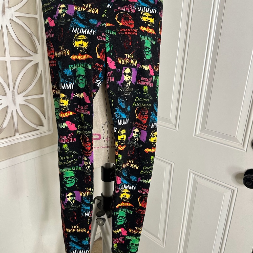 Rock Rebel pajama bottoms horror characters
